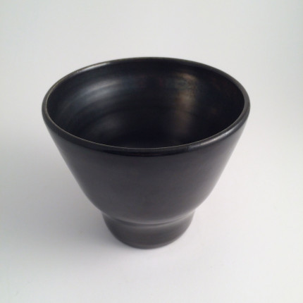 Black ceramic vase Accolay