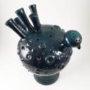 Blue bird ceramic pique fleurs vase_1