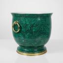 Italian Mangani ceramic planter like Fornasetti Firenze, 60s_5