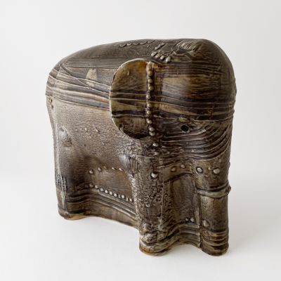 Large ceramic elephant by Bertil Vallien for Rörstrand_0
