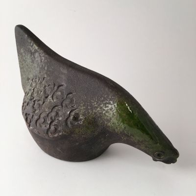 Rare vintage ceramic bird by Aldo Londi for Bitossi_0