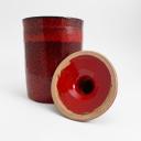 Red ceramic jar by Swiss artist André Freymond_7