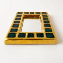 Small ceramic mirror by Francois Lembo, France_3