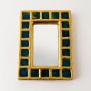 Small ceramic mirror by Francois Lembo, France_5