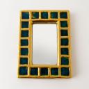 Small ceramic mirror by Francois Lembo, France_5