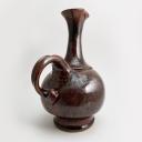 Signed swiss red / brown ceramic jug designed as a bird_4
