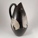 Vintage mid-century ceramic vase with buffalos_8
