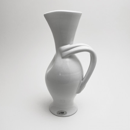White ceramic vase by Margrit Linck