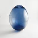 Large Per Lütken drop vase blue glass by Holmegaard_7
