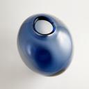 Large Per Lütken drop vase blue glass by Holmegaard_5