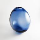 Large Per Lütken drop vase blue glass by Holmegaard_2