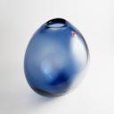 Large Per Lütken drop vase blue glass by Holmegaard_3