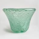 Art Deco green Daum vase with blown-in air bubbles_5