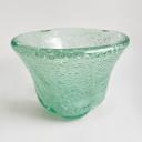 Art Deco green Daum vase with blown-in air bubbles_2
