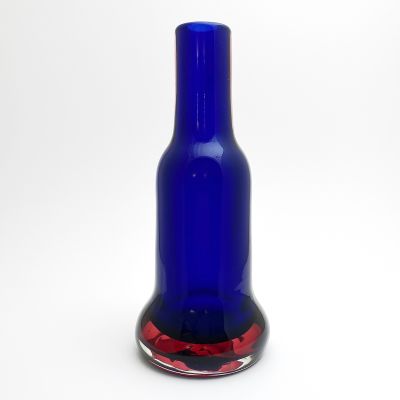 Blue and red sommerso vase by Seguso, Murano_0