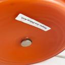 Italian mushroom designer red / orange murano glas lamp_8