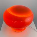 Italian mushroom designer red / orange murano glas lamp_4