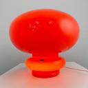 Italian mushroom designer red / orange murano glas lamp_3