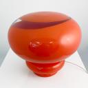 Italian mushroom designer red / orange murano glas lamp_2