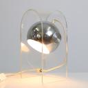 Lampe vintage Space Age plexiglass and metal_11