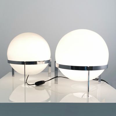 Pair of lamp Luna by Alfred Habluetzel for Swisslamps_0