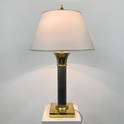 Vintage table lamp in the manner Willy Rizzo, Italy, circa 1970