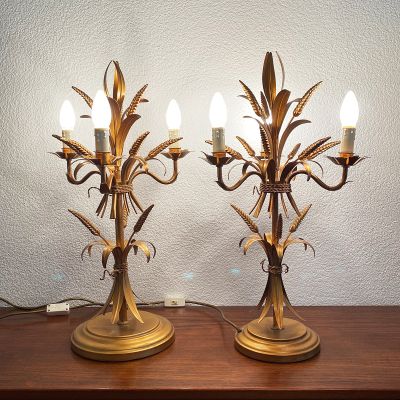 Vintage pair of lamps by hans Kögl, 1970s_0