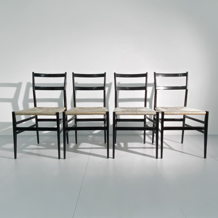 Five leggera chairs by Gio Ponti for Cassina