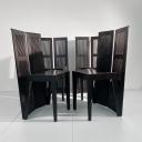 Set of 4 post-modern Lubekka chairs by Andrea Branzi for Cassina_6