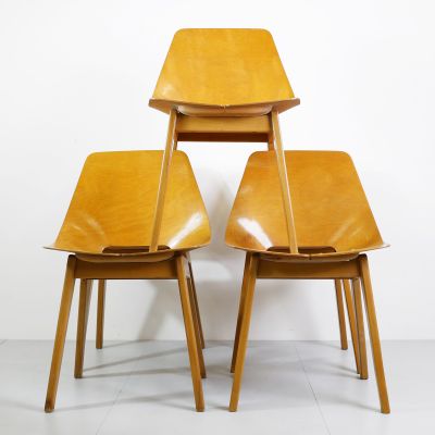 Set of 5 chairs Amsterdam tonneau Pierre Guariche 1954_0