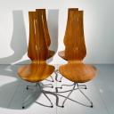 Suite of 5 Lyra dining chairs by Théo Haeberli_4