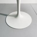 Vintage Eero Saarinen white swivel stool Knoll_2