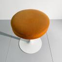 Vintage Eero Saarinen white swivel stool Knoll_3
