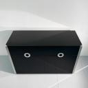Black lacquered Italian sideboard Willy Rizzo for Mario Sabot_7