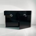 Black lacquered Italian sideboard Willy Rizzo for Mario Sabot_5