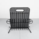Black metal magazine rack by Mathieu Mategot_2