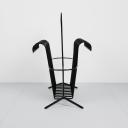 Black metal magazine rack by Mathieu Mategot_4