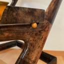 Tea trolley in lacquered goatskin by Aldo Tura, Milano_6