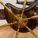 Tea trolley in lacquered goatskin by Aldo Tura, Milano_12