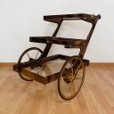 Tea trolley in lacquered goatskin by Aldo Tura, Milano_9