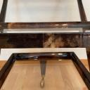 Tea trolley in lacquered goatskin by Aldo Tura, Milano_7