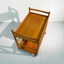 Teak tea trolley or bar cart by Johannes Andersen for Silkeborg_4