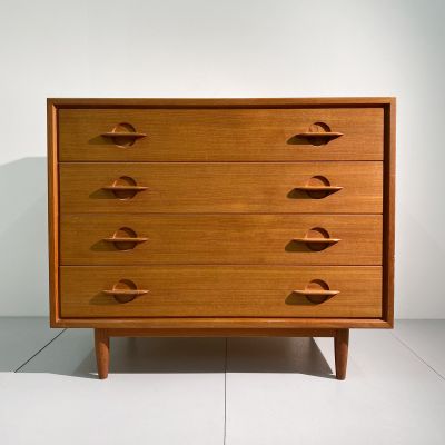 Vintage scandinavian wooden chest of drawers_0