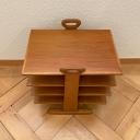 Vintage Swiss wood newspaper rack_6