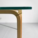 Glass and wood low table Y Alvar Aalto Artek_5