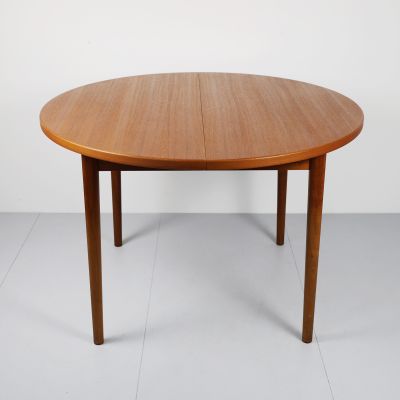 Mid-Century extendable teak scandinavian table by Hugo Troeds 1960s_0