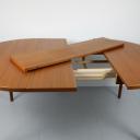 Mid-Century extendable teak scandinavian table by Hugo Troeds 1960s_9