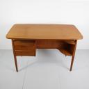 Small danish teak writing desk Nielsen Tibergaard_8
