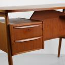Small danish teak writing desk Nielsen Tibergaard_6