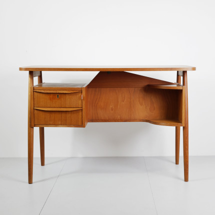 Small danish teak writing desk Nielsen Tibergaard